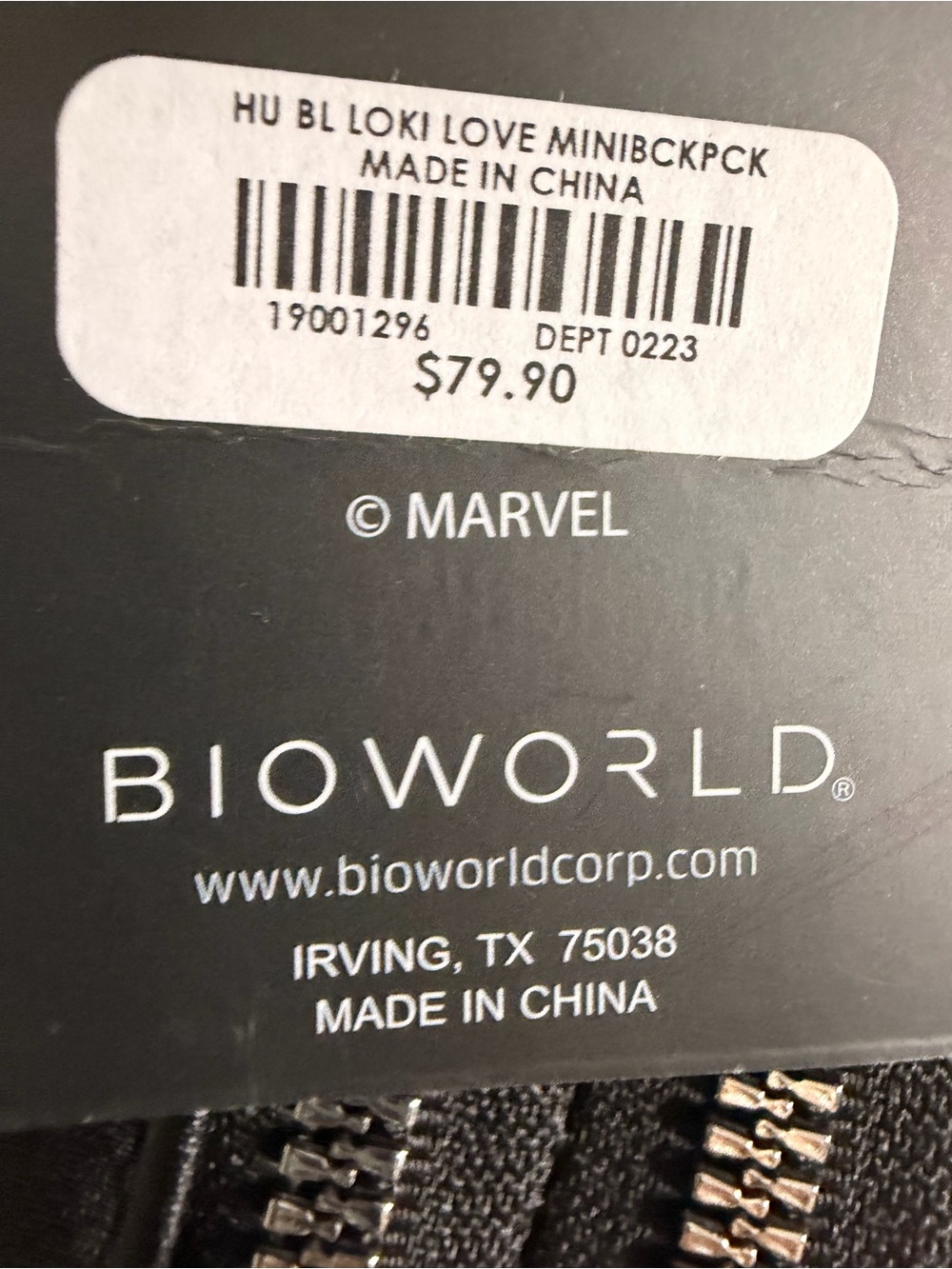 Marvel Bioworld NWT Loki & Sylvie Backpack - Picture 5 of 7